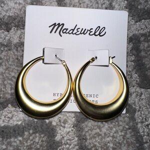 Madewell Gold Minimalist Earrings